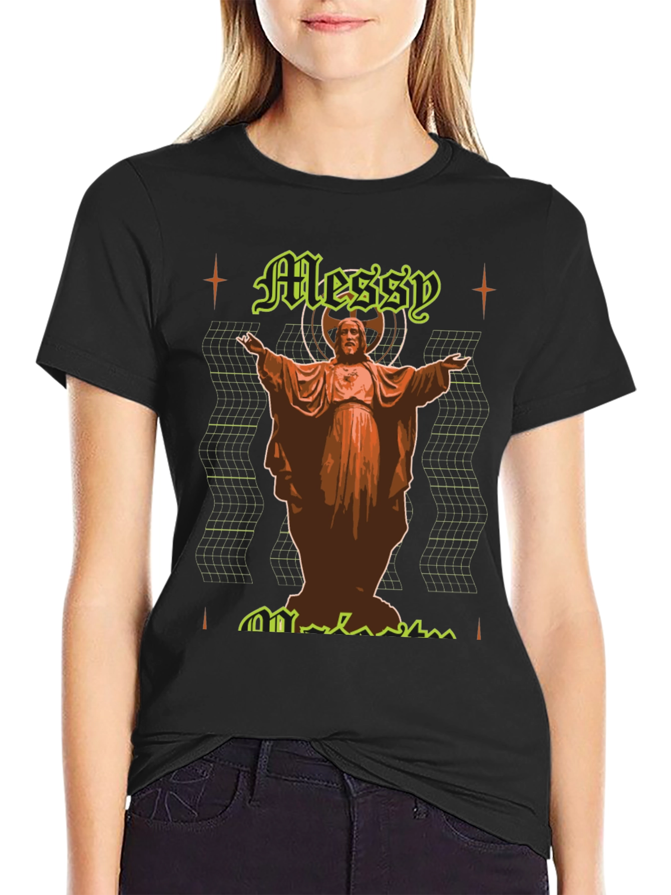 Messy Religious Graphic T-Shirt