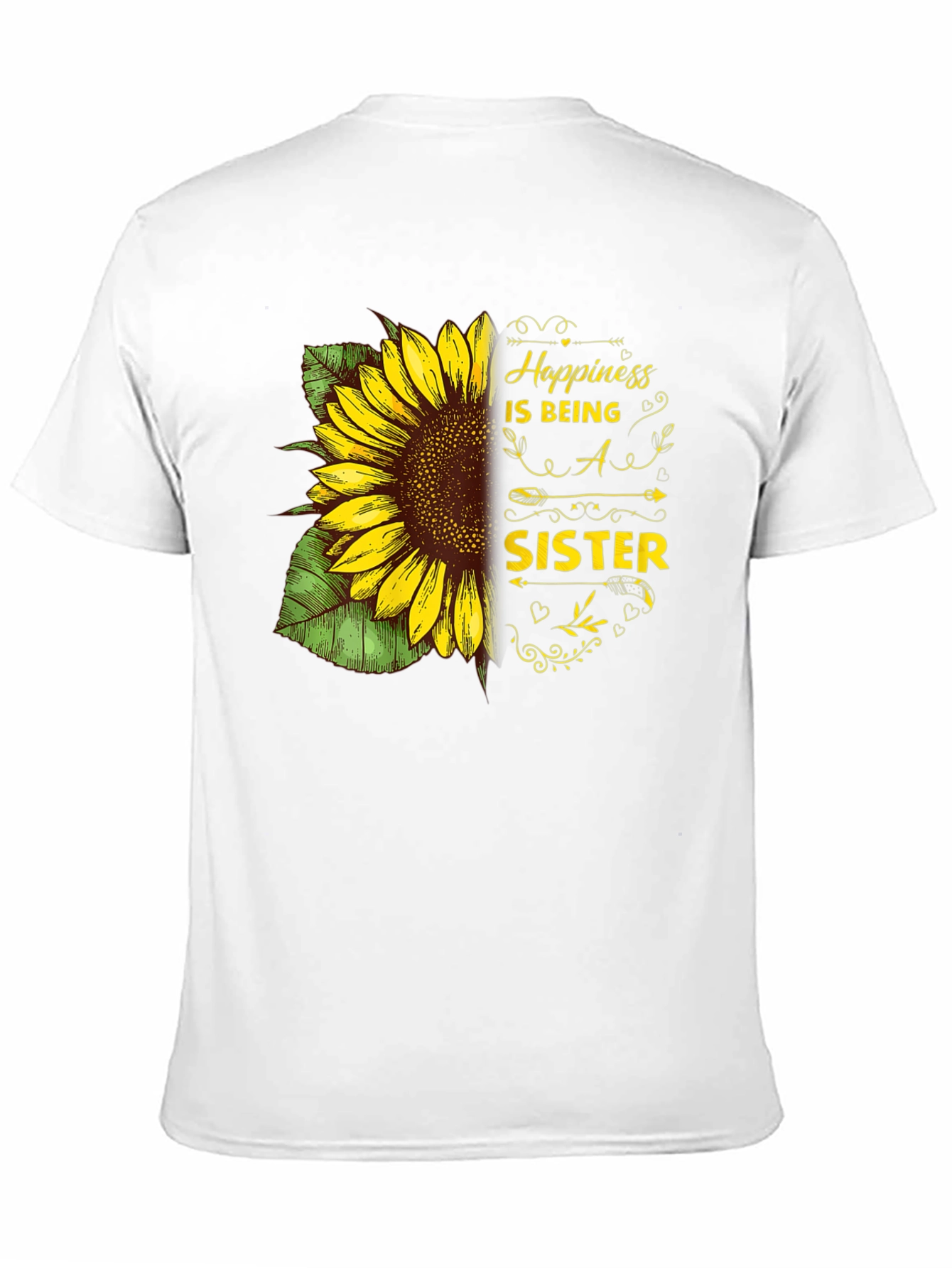 Happiness is Being a Sister Sunflower T-Shirt