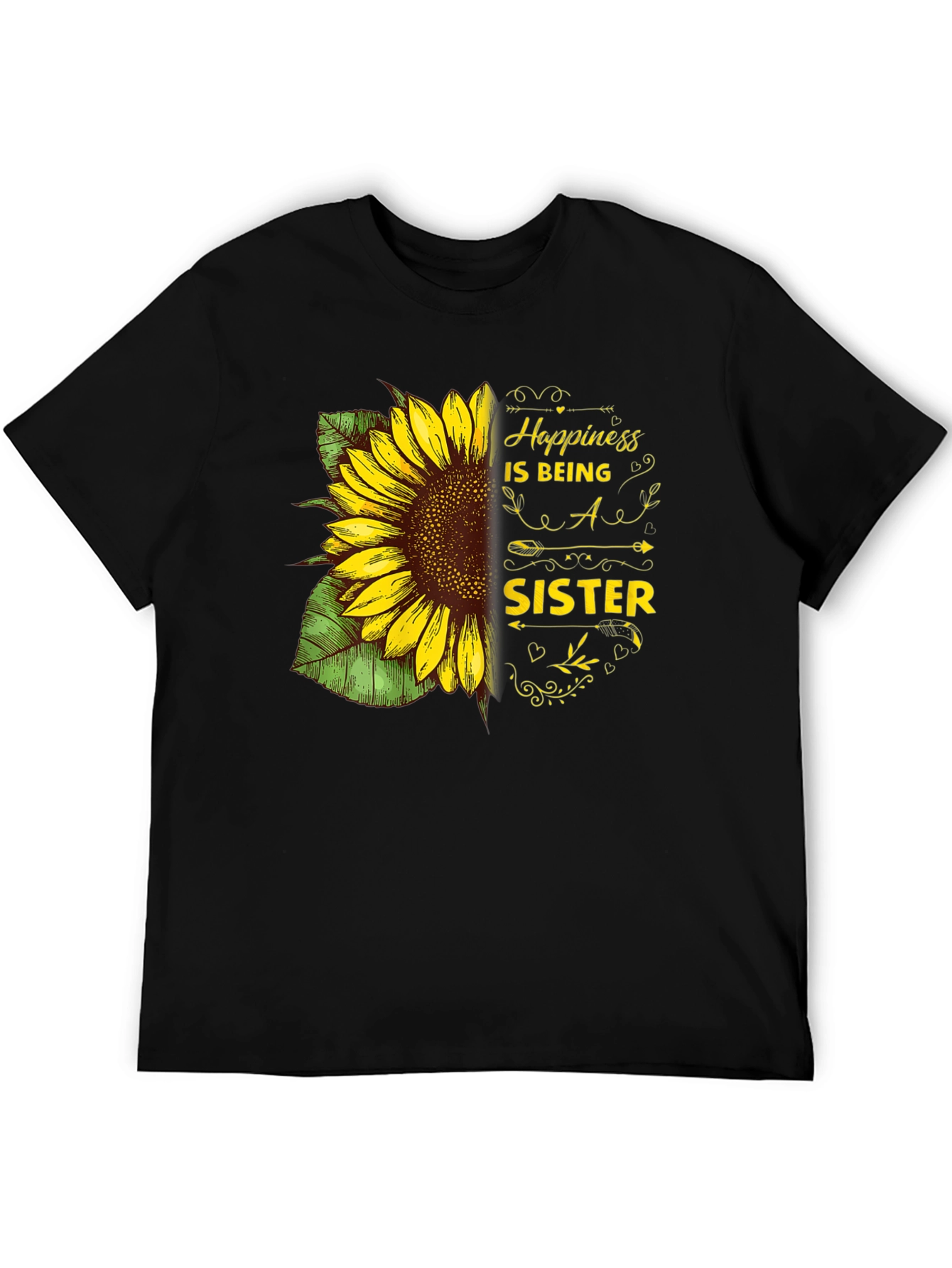Happiness is Being a Sister Sunflower T-Shirt
