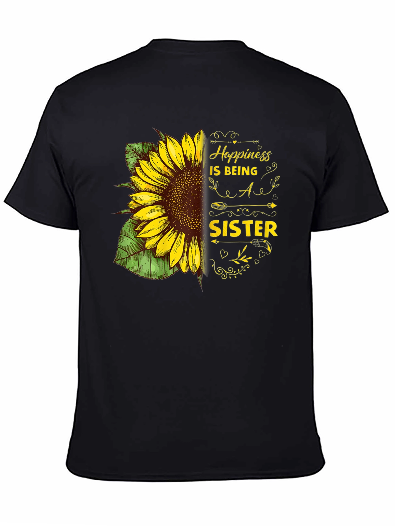 Happiness is Being a Sister Sunflower T-Shirt
