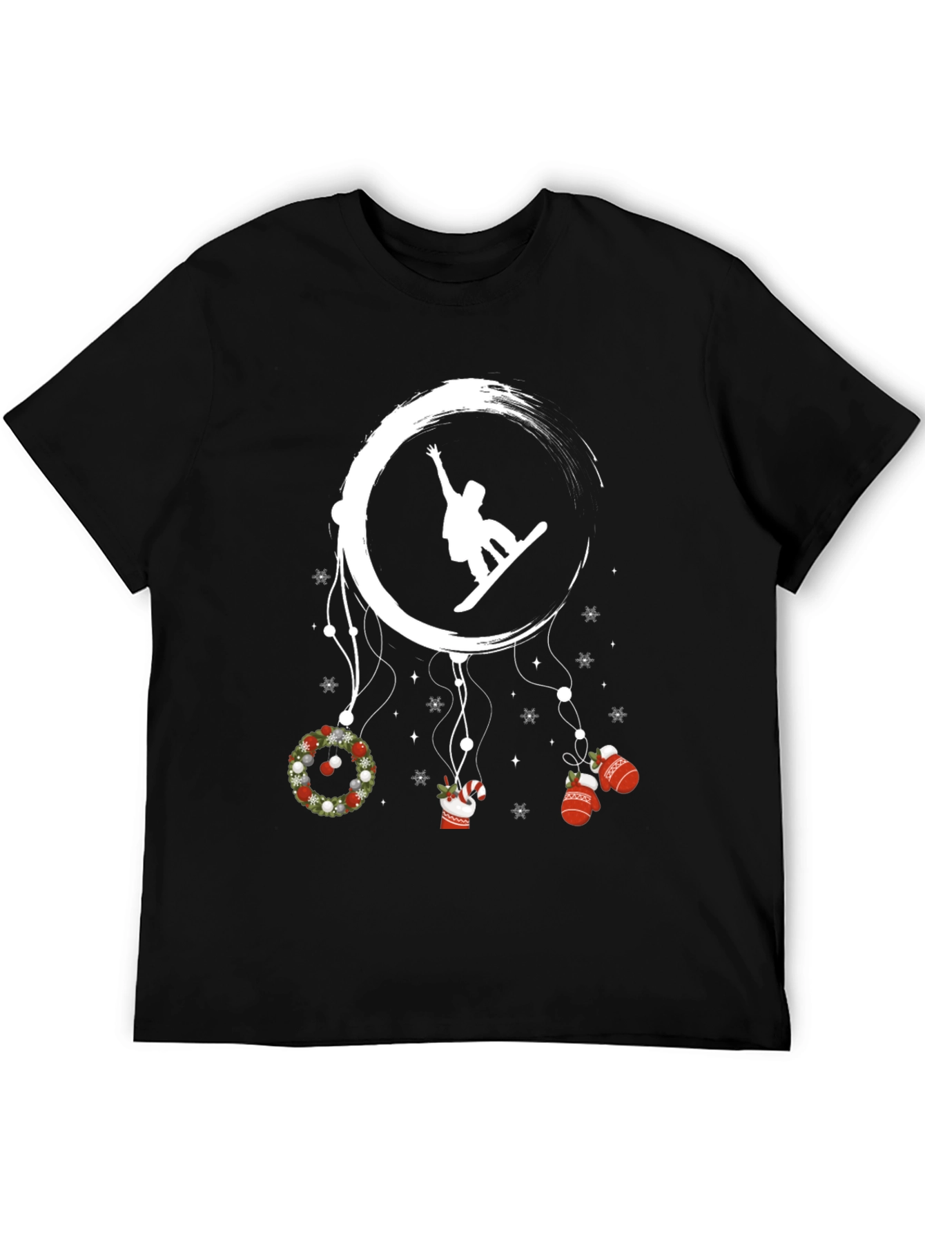 Festive Snowboarder T-Shirt