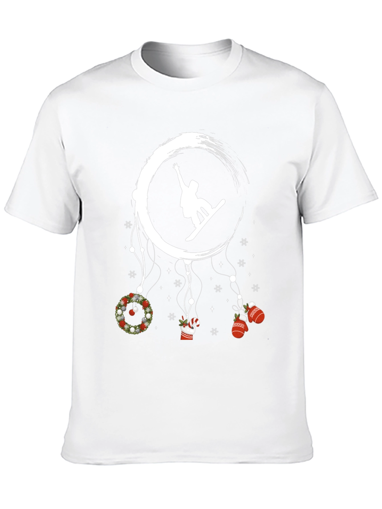Festive Snowboarder T-Shirt