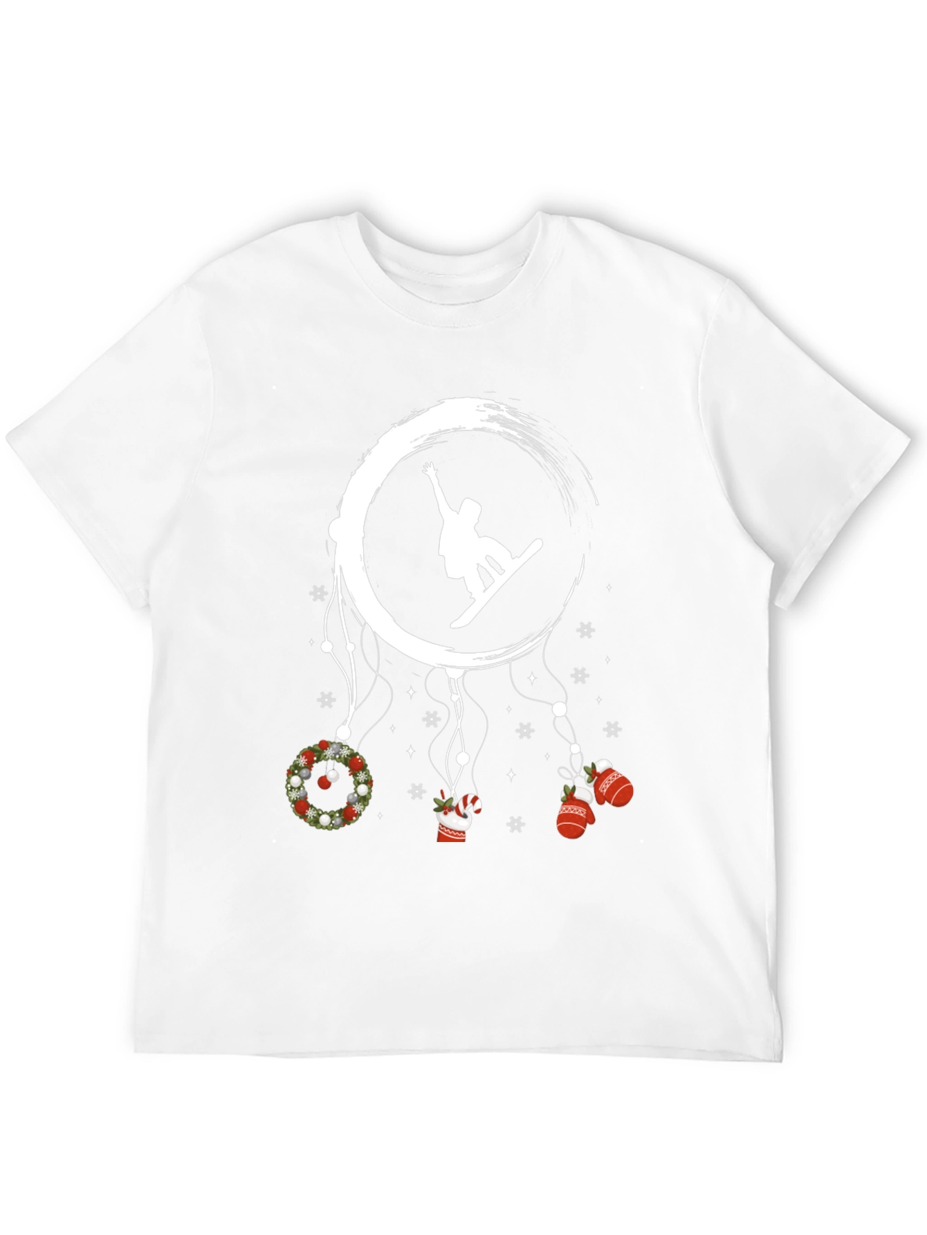 Festive Snowboarder T-Shirt