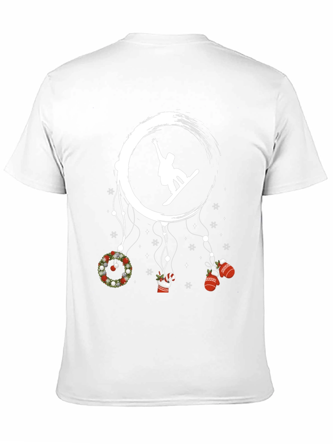 Festive Snowboarder T-Shirt