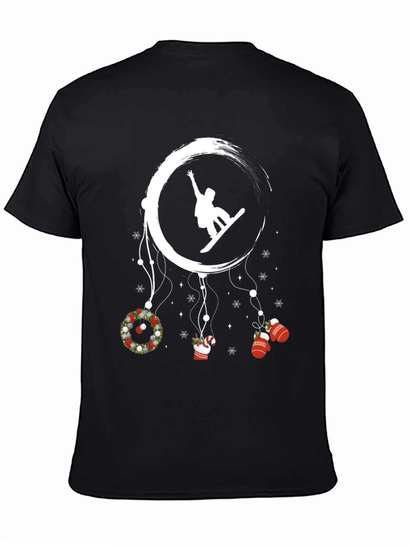 Festive Snowboarder T-Shirt