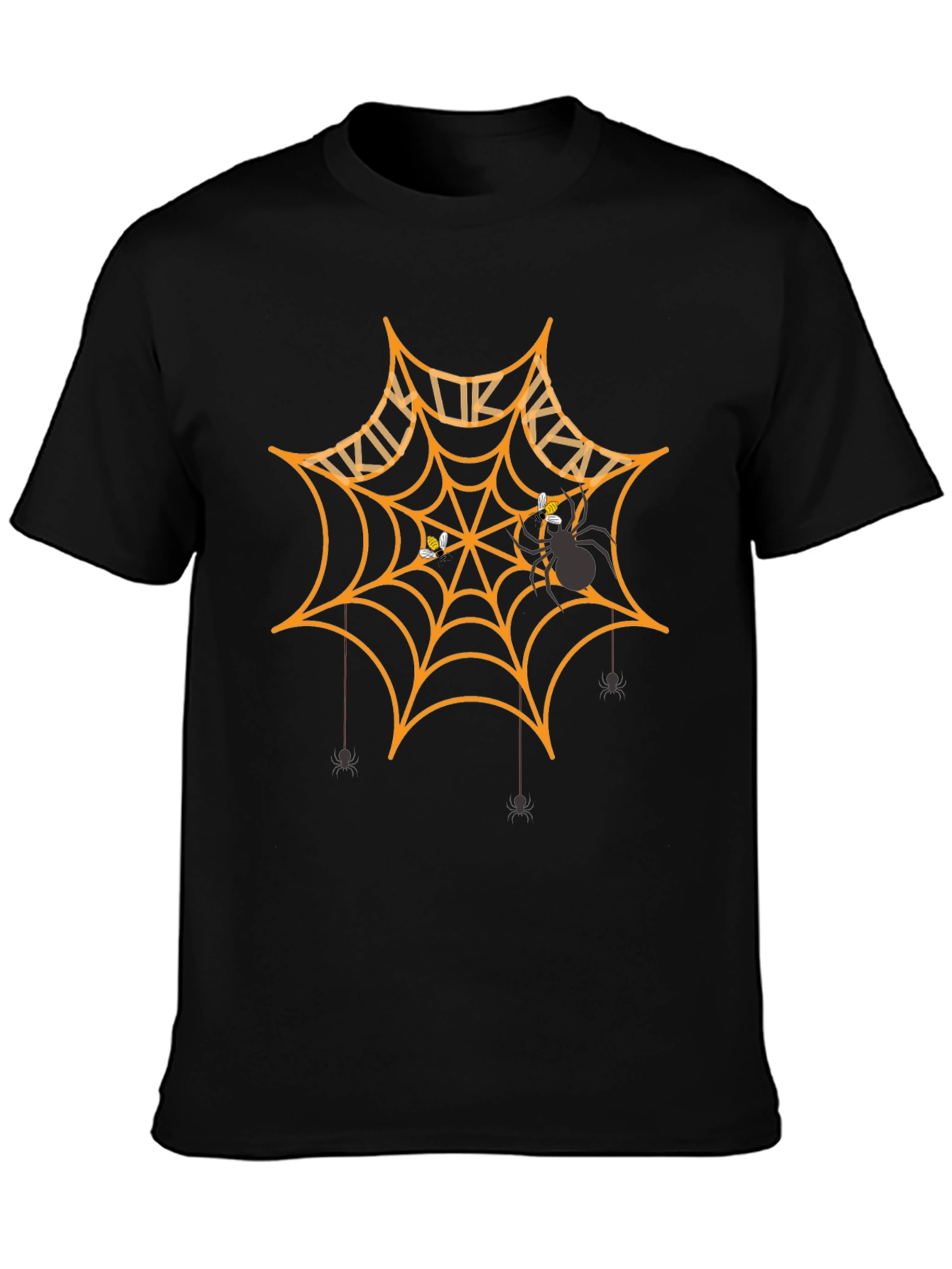 Halloween Spider Web Graphic T-Shirt
