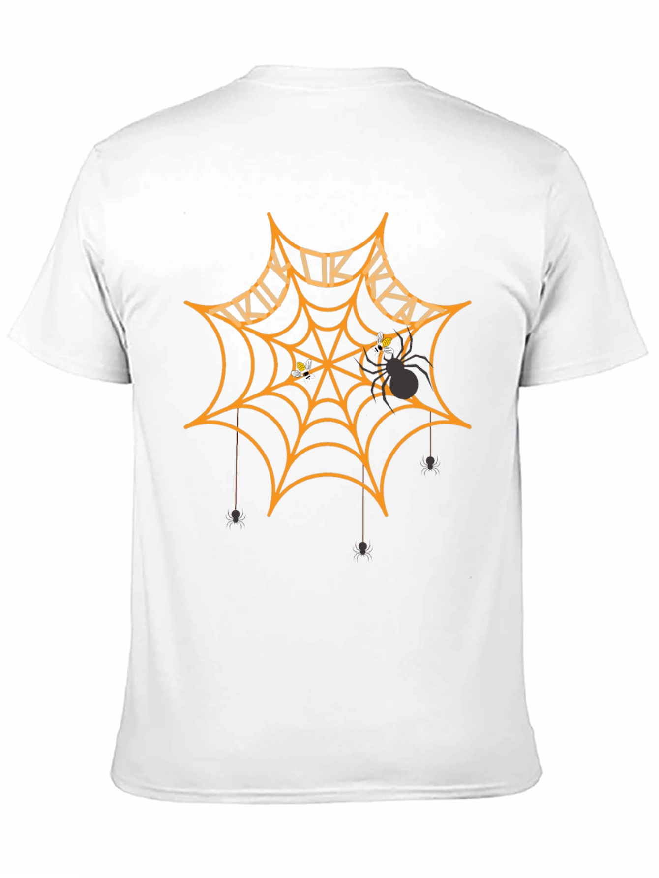 Halloween Spider Web Graphic T-Shirt