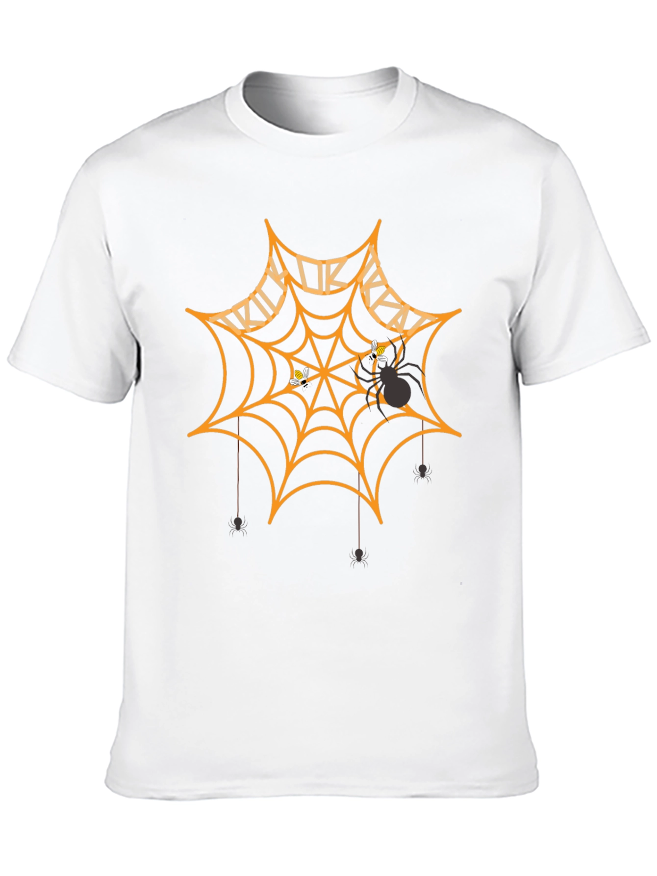 Halloween Spider Web Graphic T-Shirt