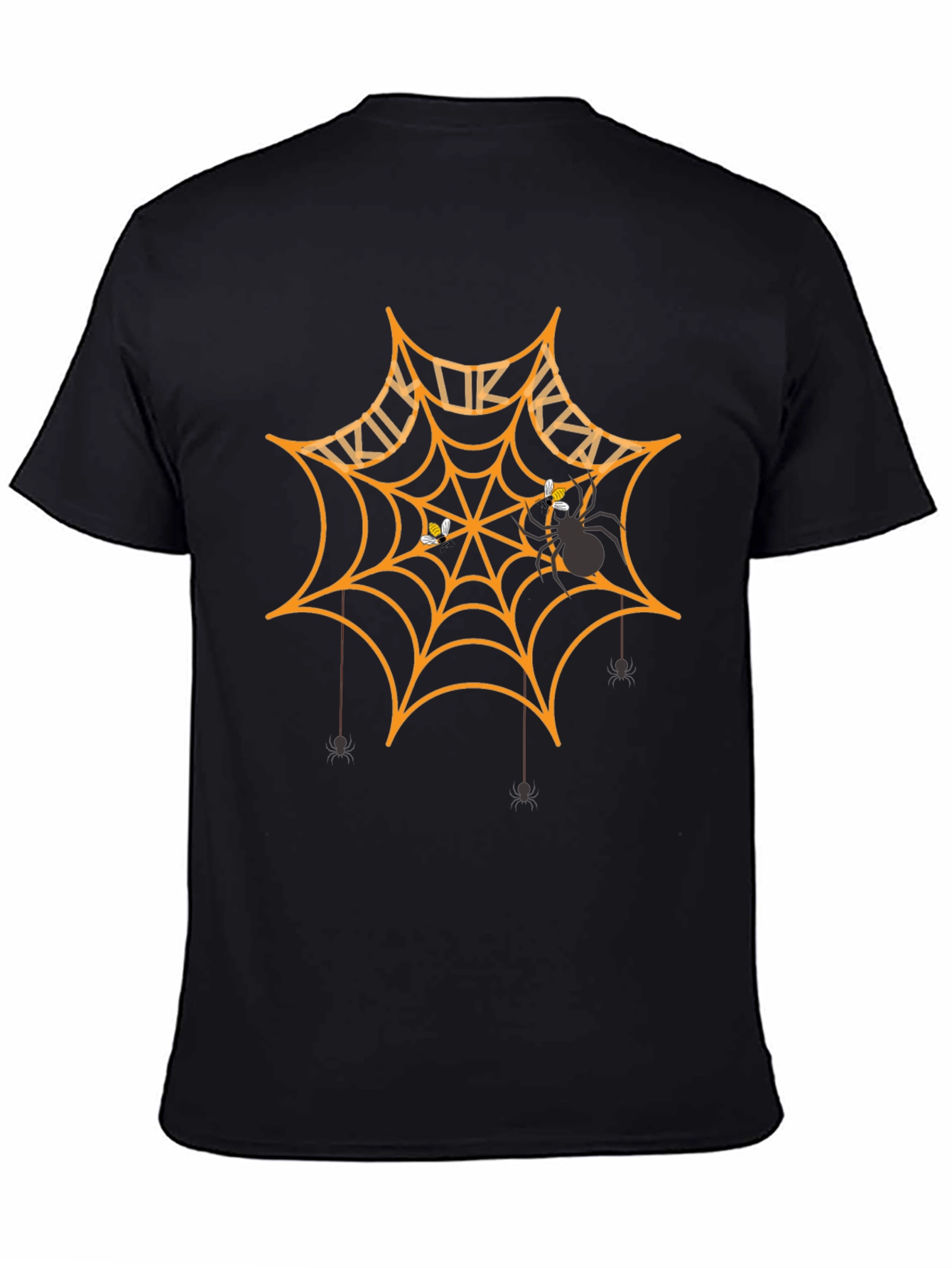 Halloween Spider Web Graphic T-Shirt