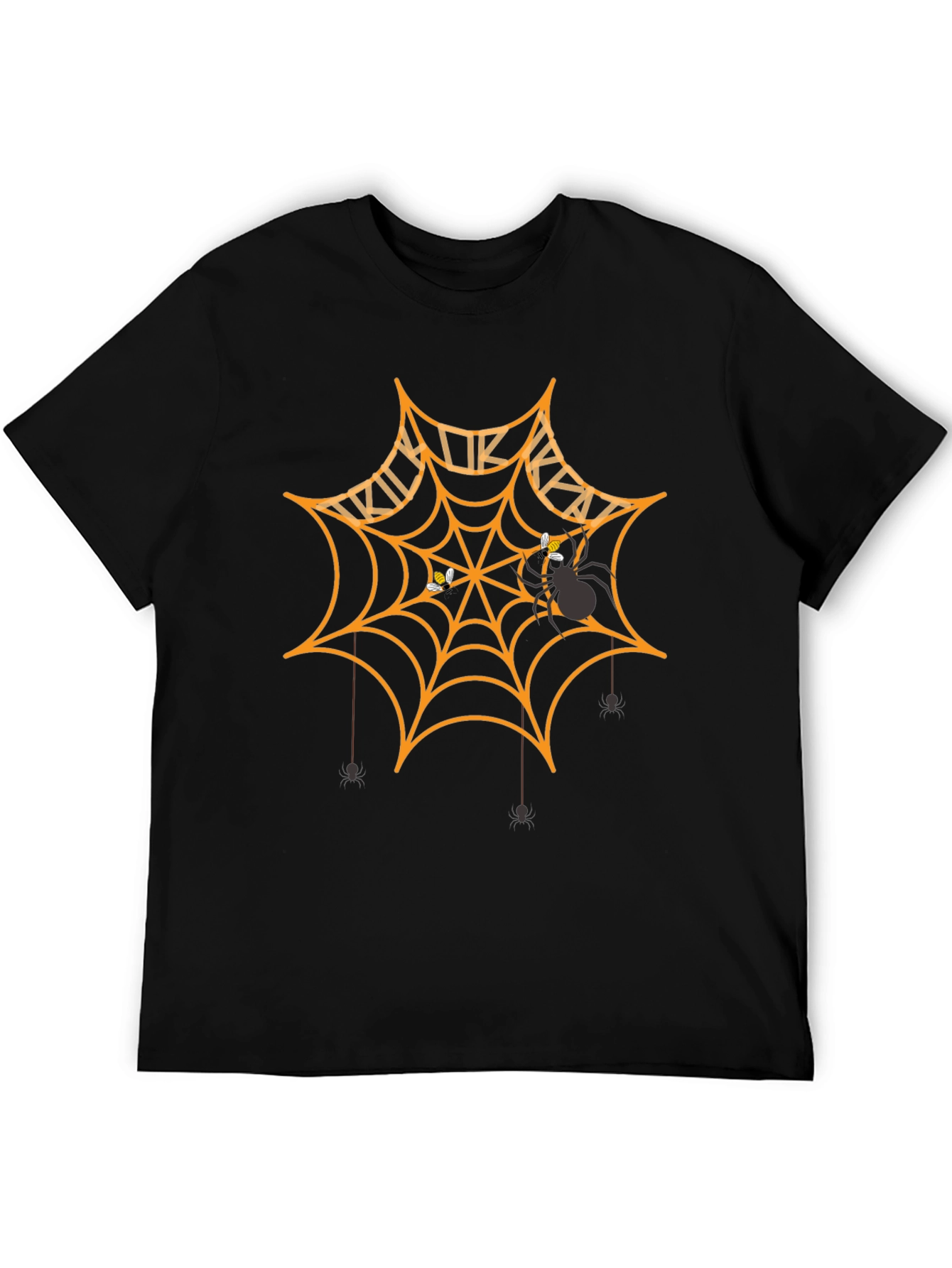 Halloween Spider Web Graphic T-Shirt
