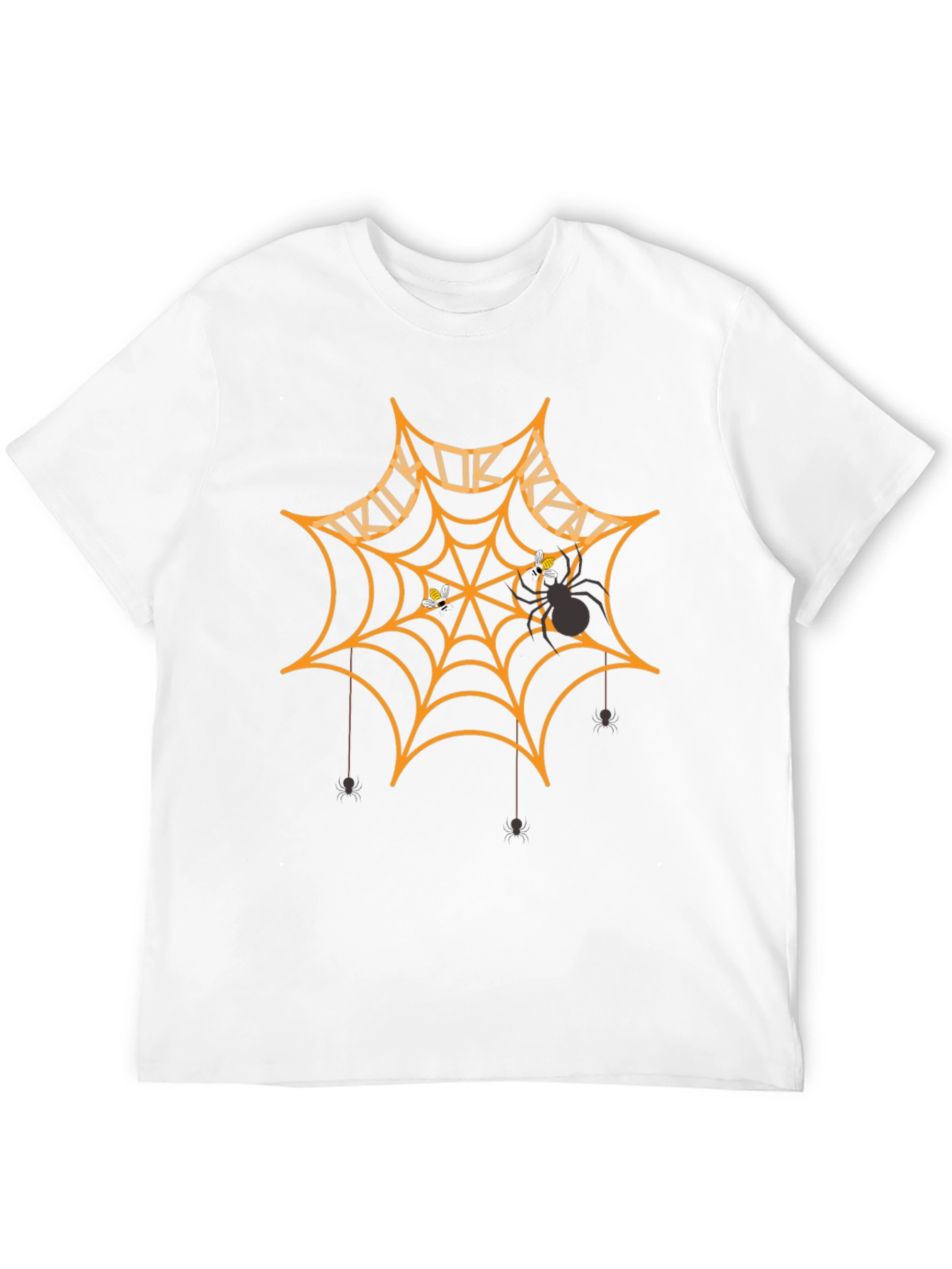Halloween Spider Web Graphic T-Shirt