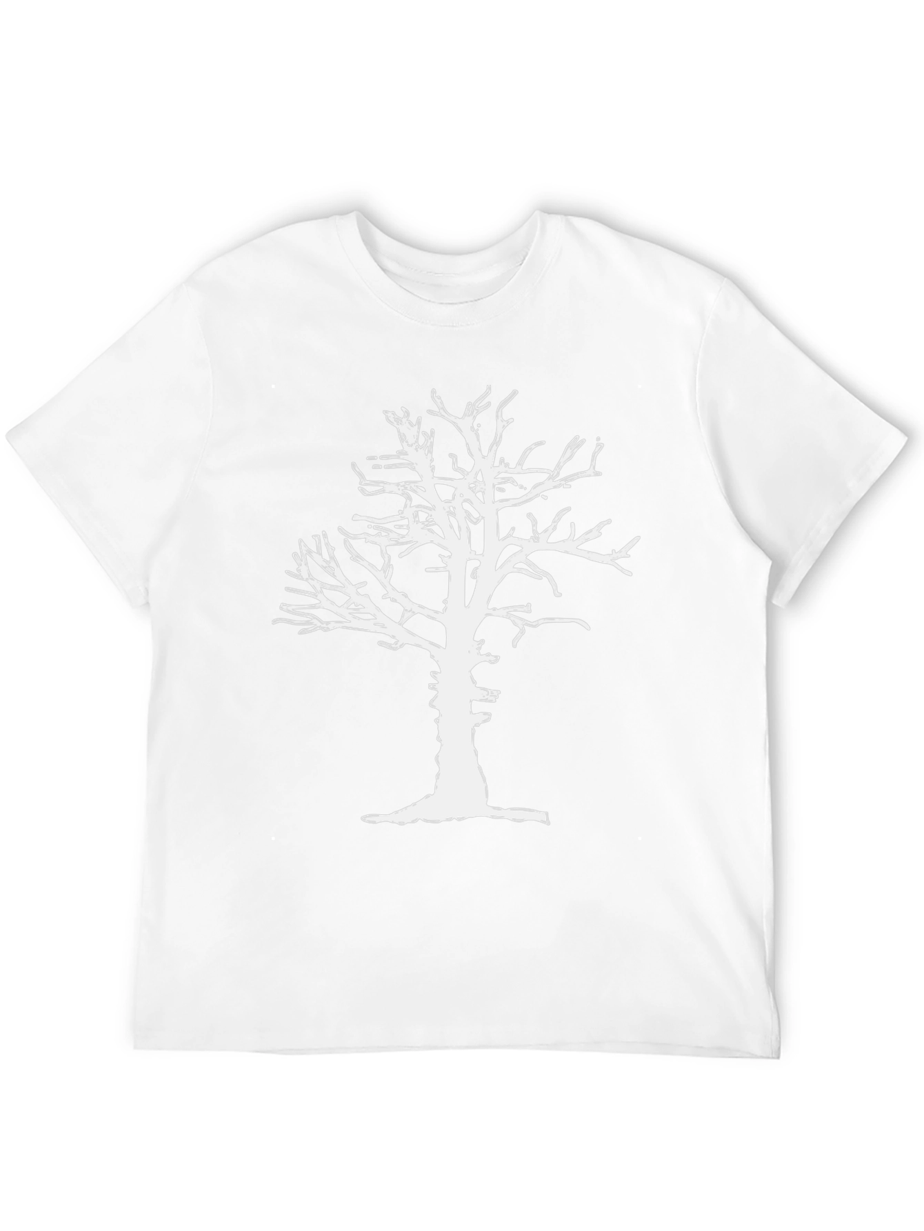 White Tree Graphic Black T-Shirt