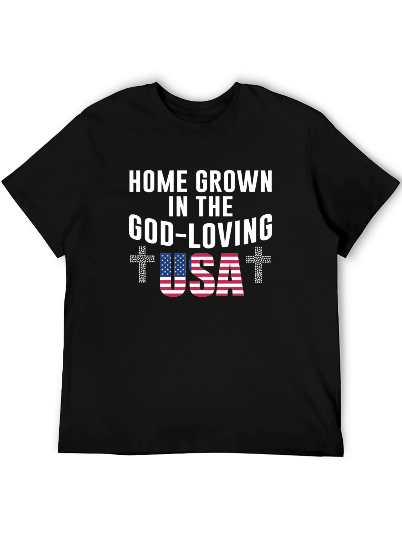 Home Grown God-Loving USA Graphic Tee