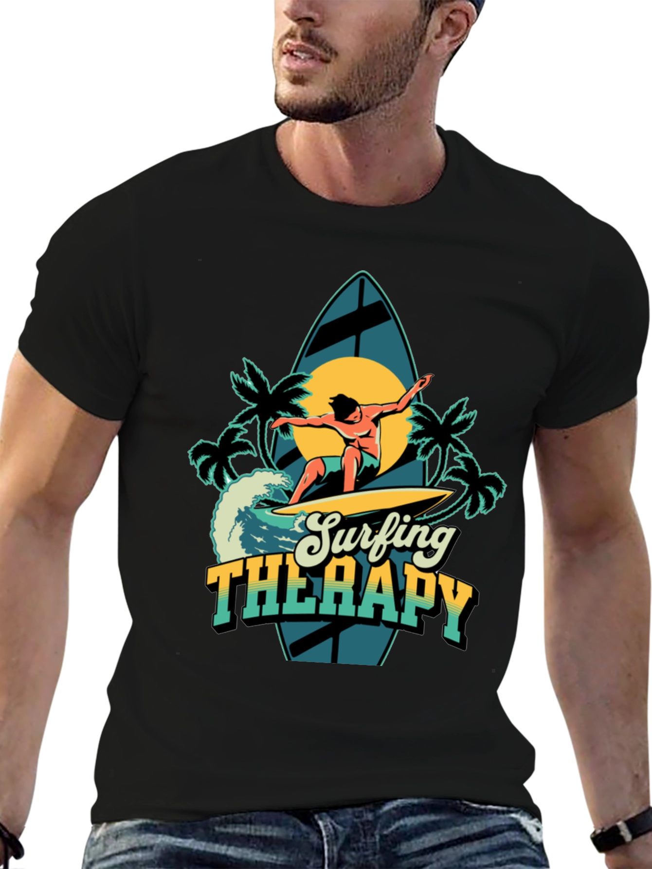 Surfing Therapy Graphic Tee