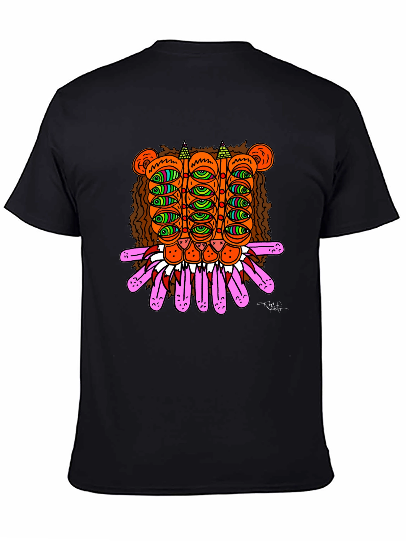 Eye Creature Graphic T-Shirt Black