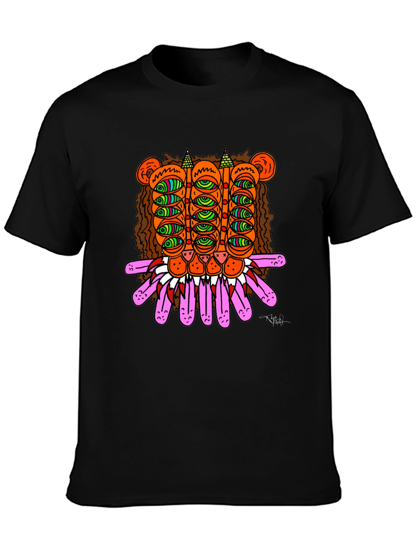 Eye Creature Graphic T-Shirt Black