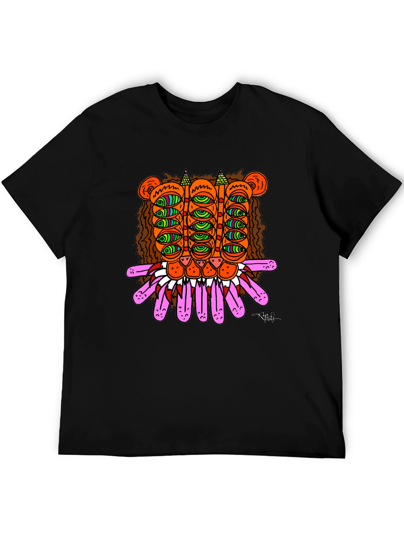 Eye Creature Graphic T-Shirt Black
