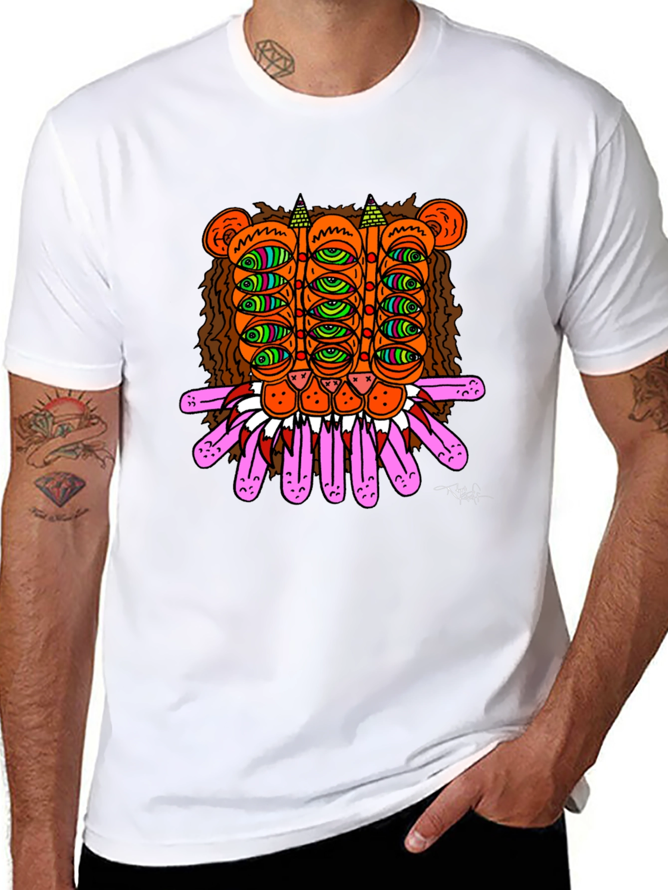 Eye Creature Graphic T-Shirt Black
