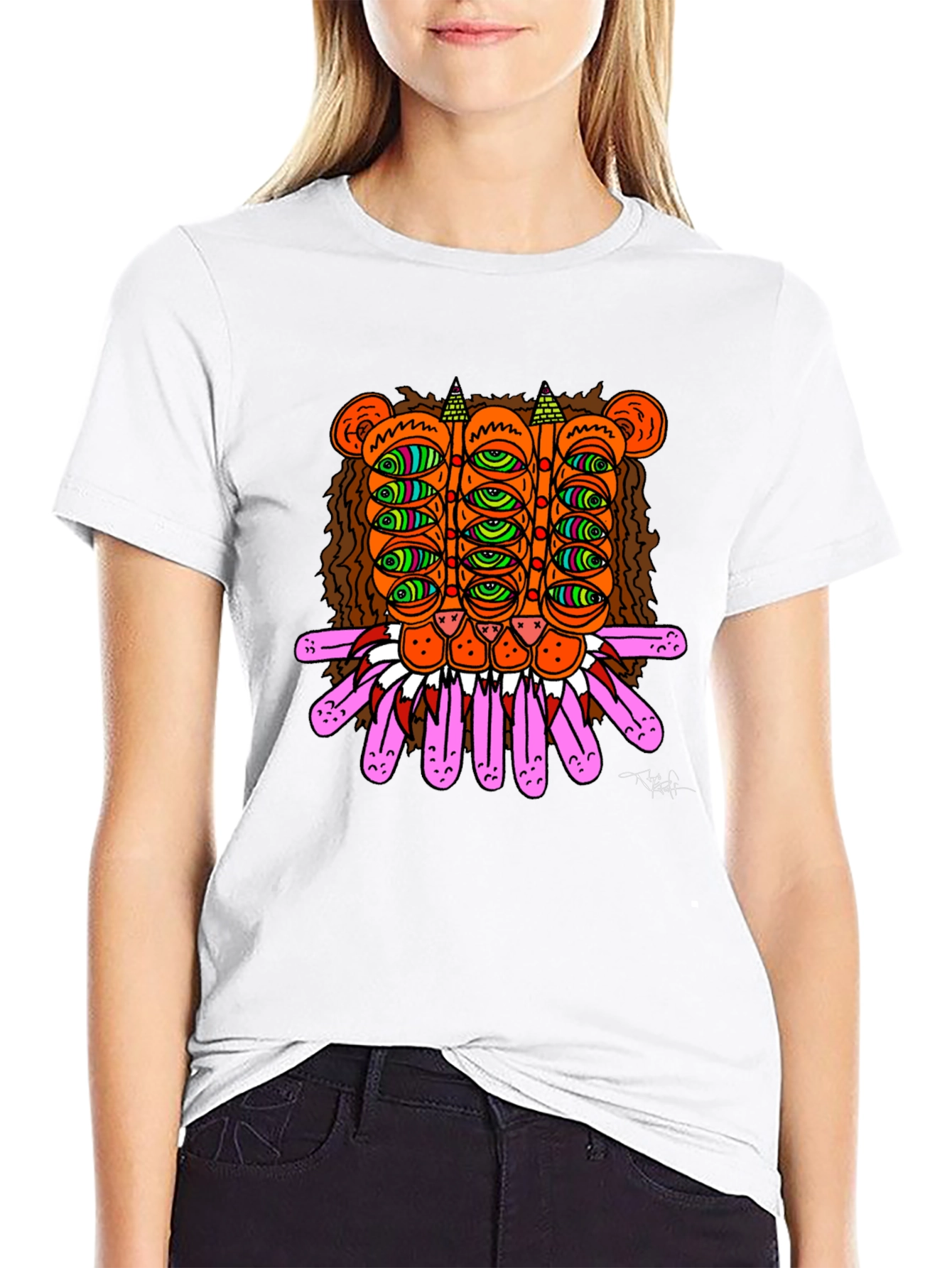 Eye Creature Graphic T-Shirt Black