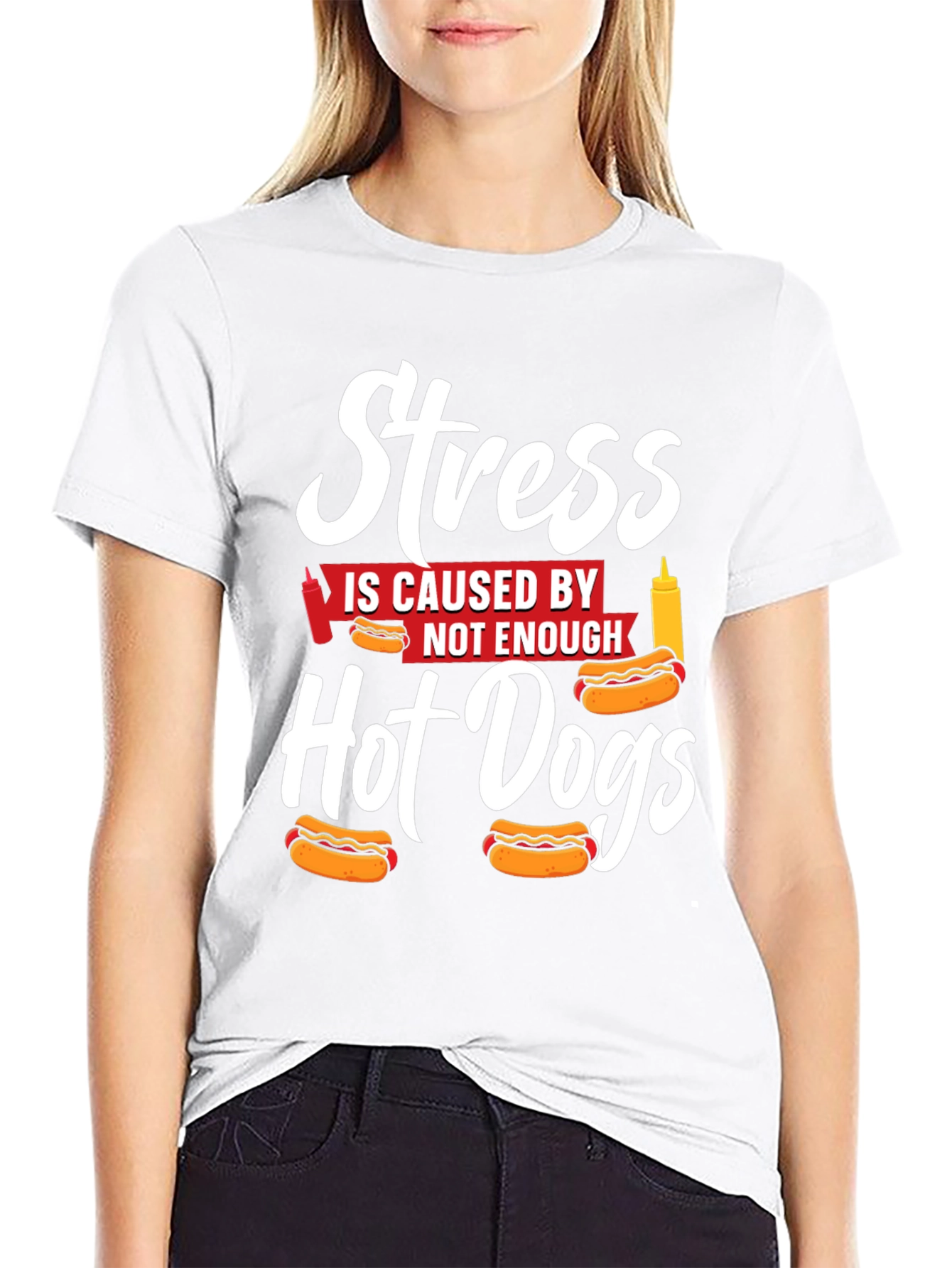 Stress Hot Dogs T-Shirt