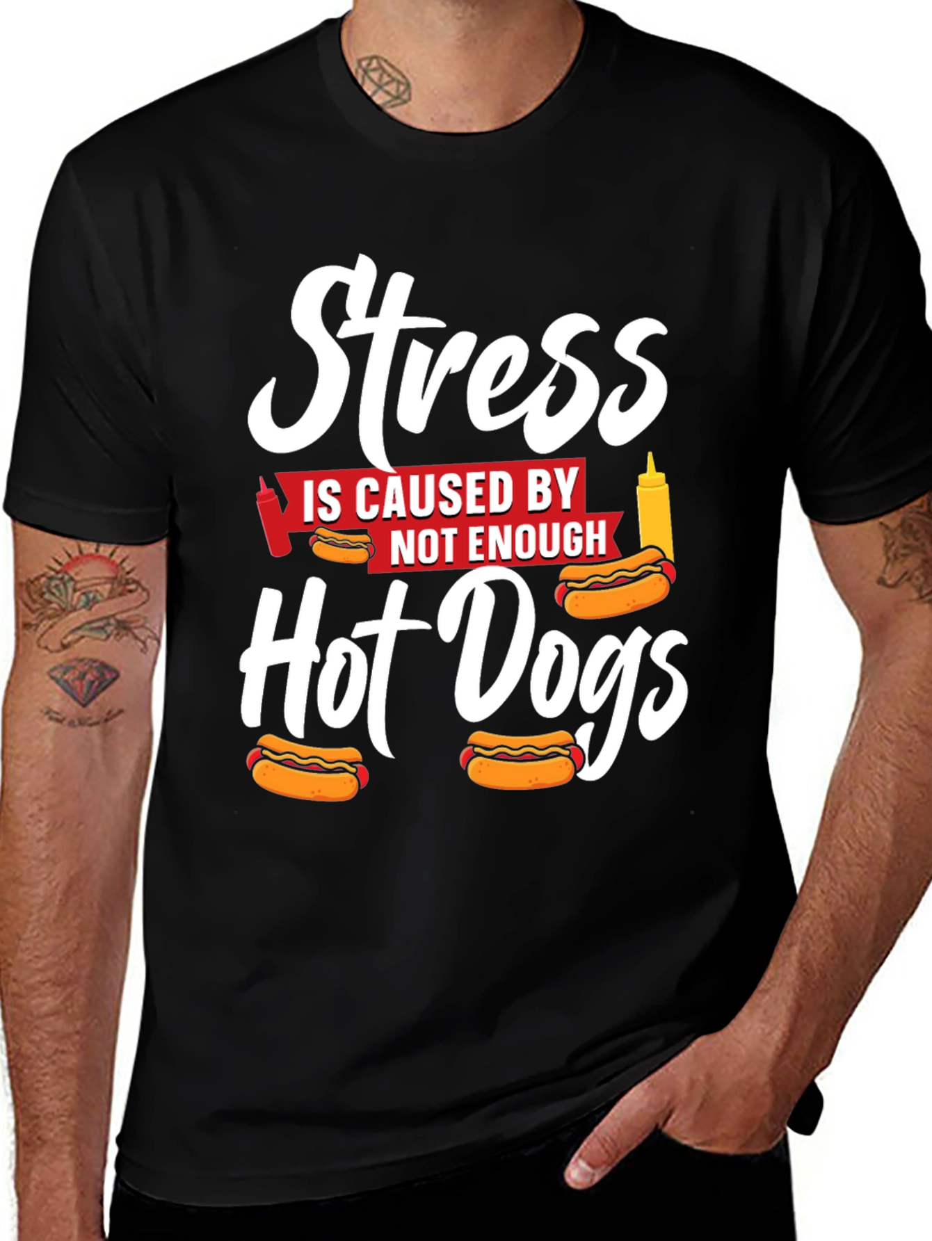 Stress Hot Dogs T-Shirt