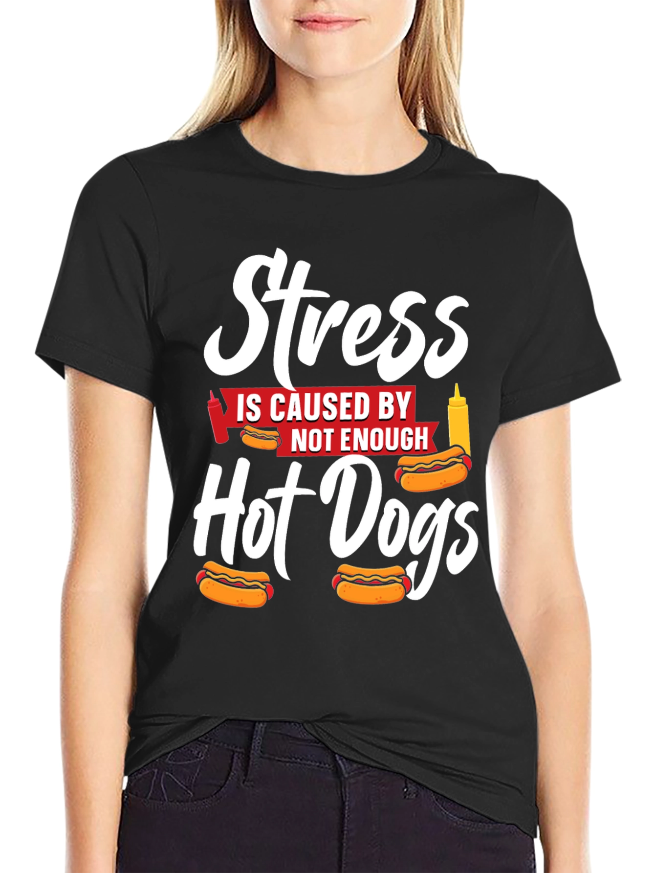 Stress Hot Dogs T-Shirt