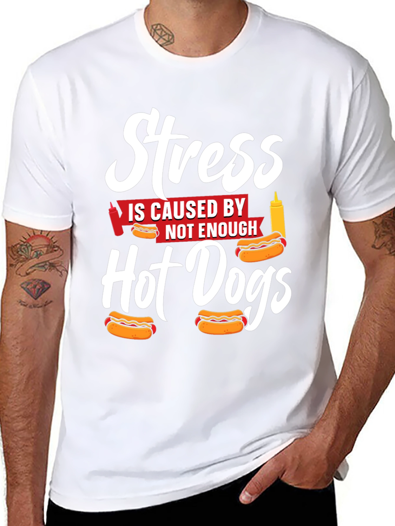 Stress Hot Dogs T-Shirt