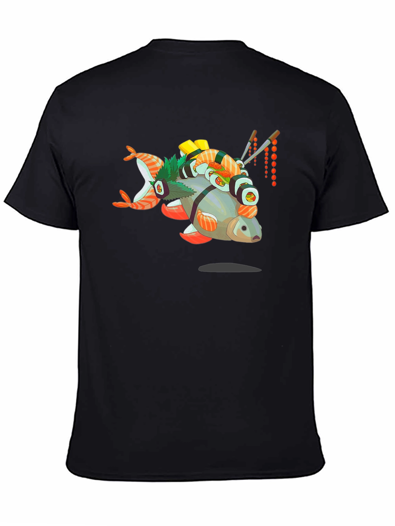 Sushi Fish Graphic Tee - Foodie T-Shirt