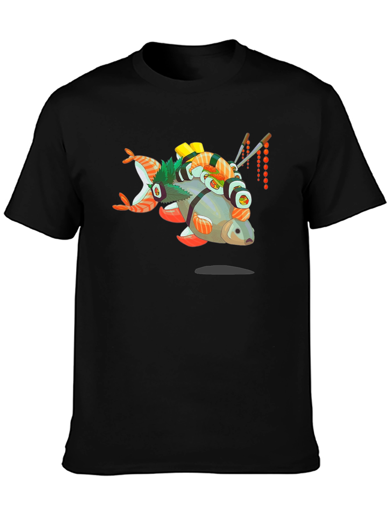 Sushi Fish Graphic Tee - Foodie T-Shirt