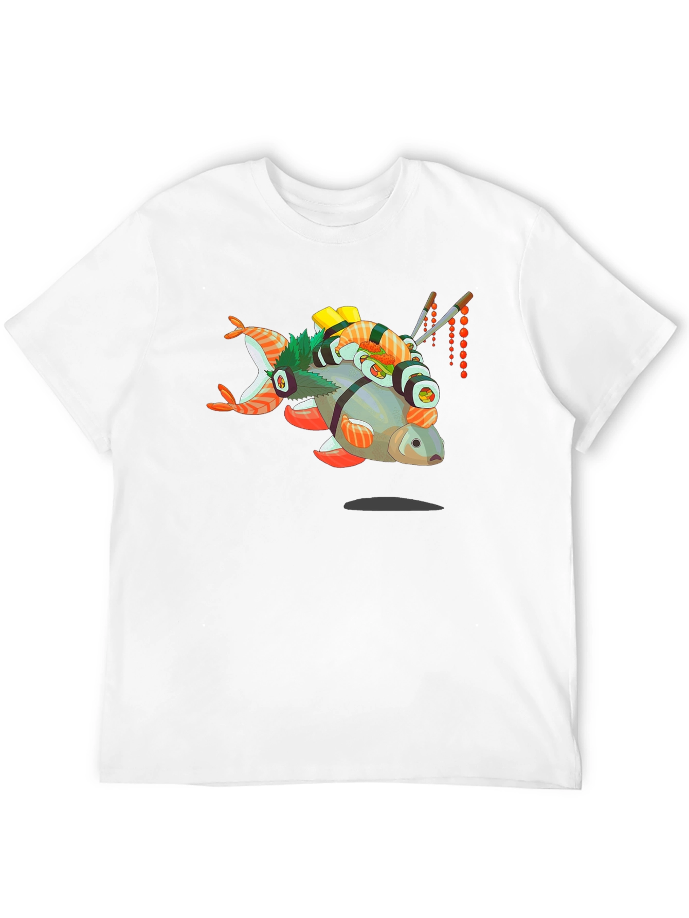 Sushi Fish Graphic Tee - Foodie T-Shirt