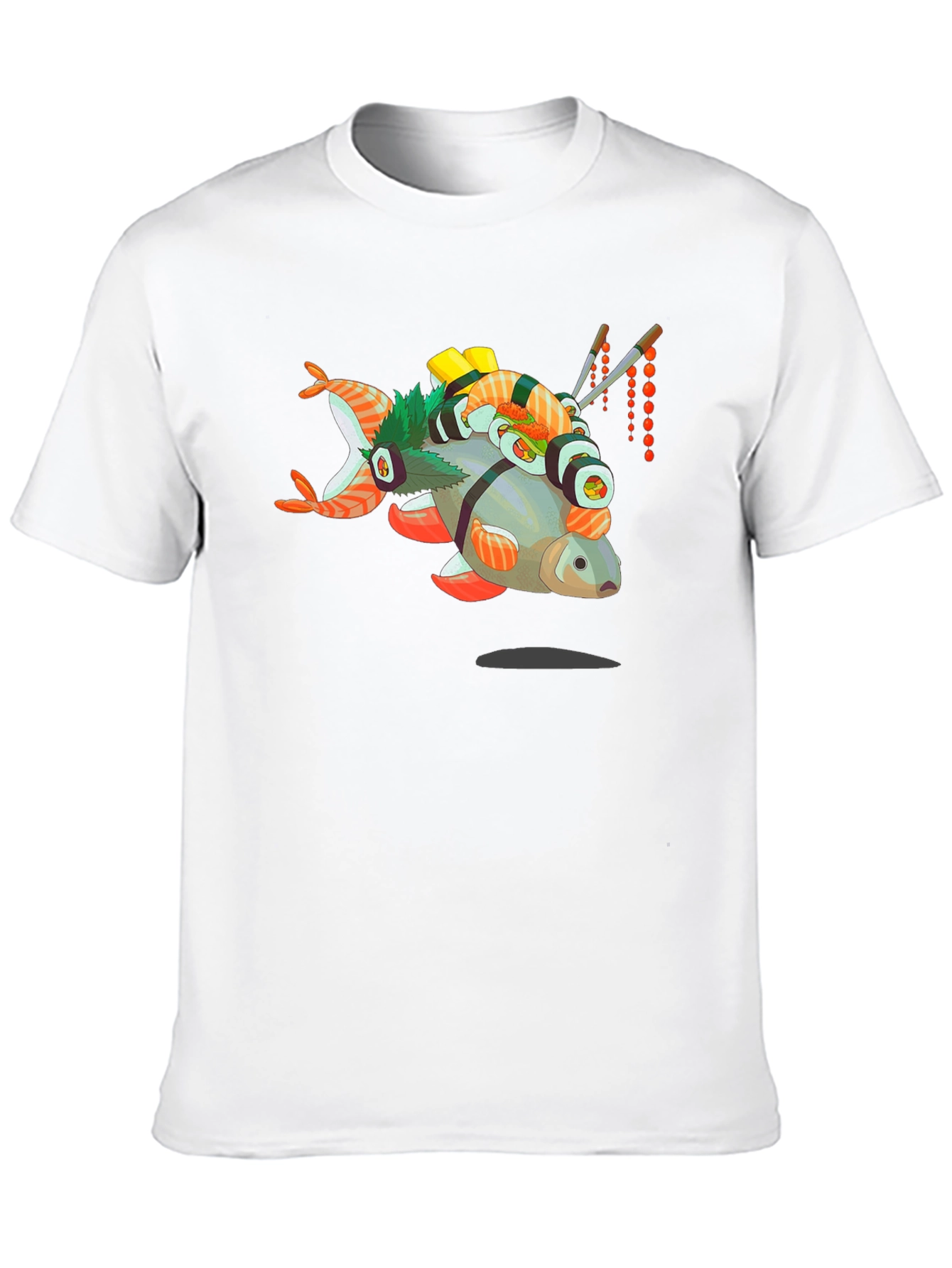 Sushi Fish Graphic Tee - Foodie T-Shirt