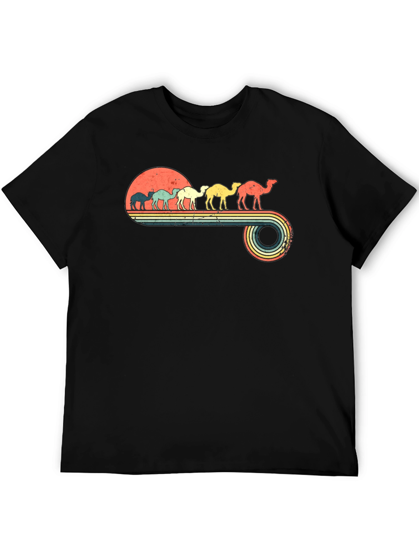 Retro Camel Sunset T-Shirt