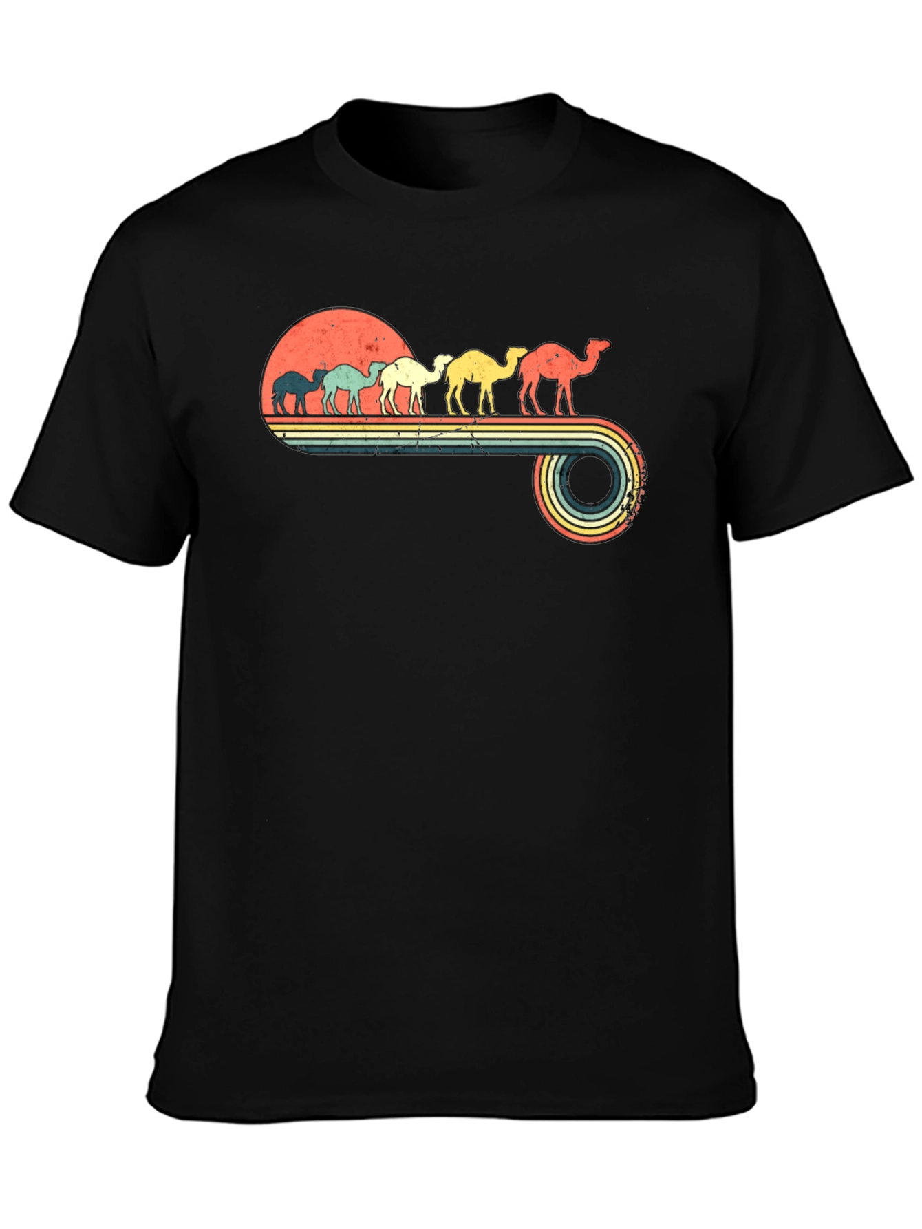 Retro Camel Sunset T-Shirt
