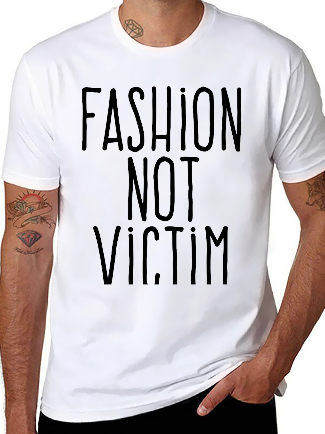 Fashion Not Victim Graphic Tee