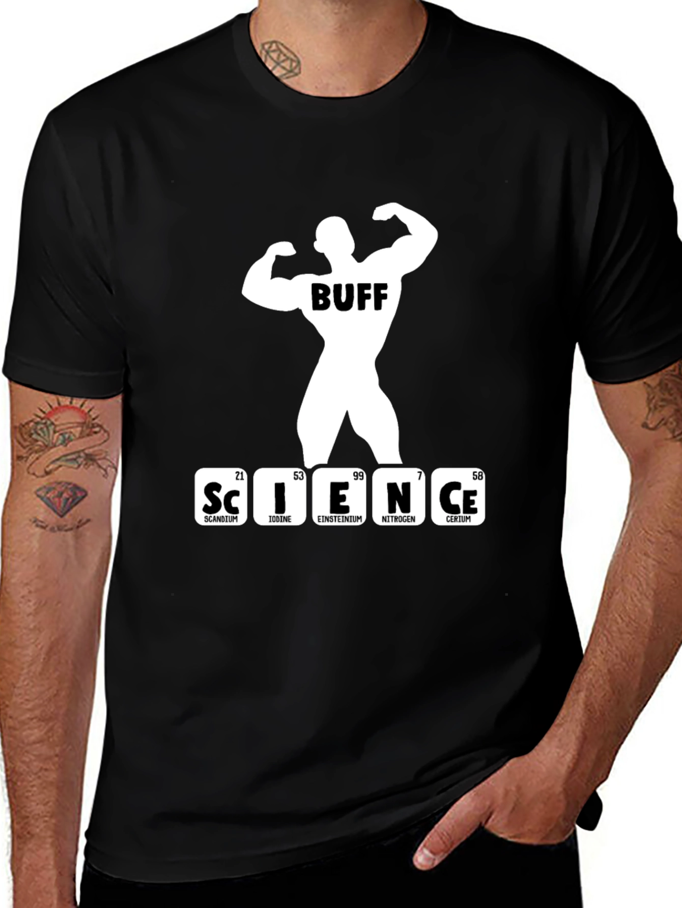 Science Buff T-Shirt - Black Funny Gym Shirt