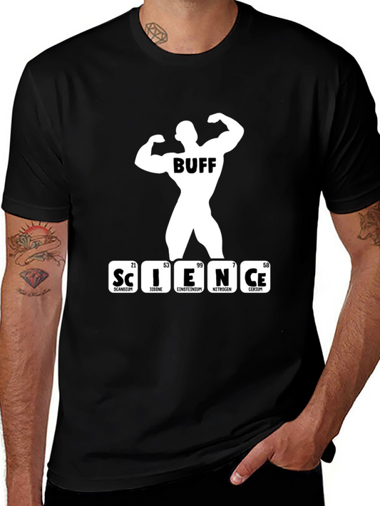 Science Buff T-Shirt - Black Funny Gym Shirt