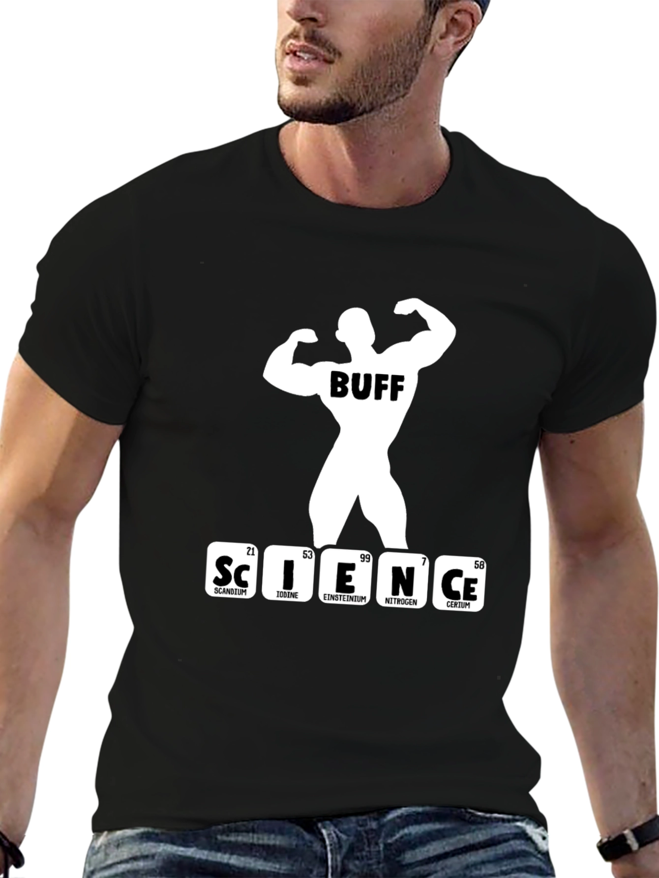 Science Buff T-Shirt - Black Funny Gym Shirt