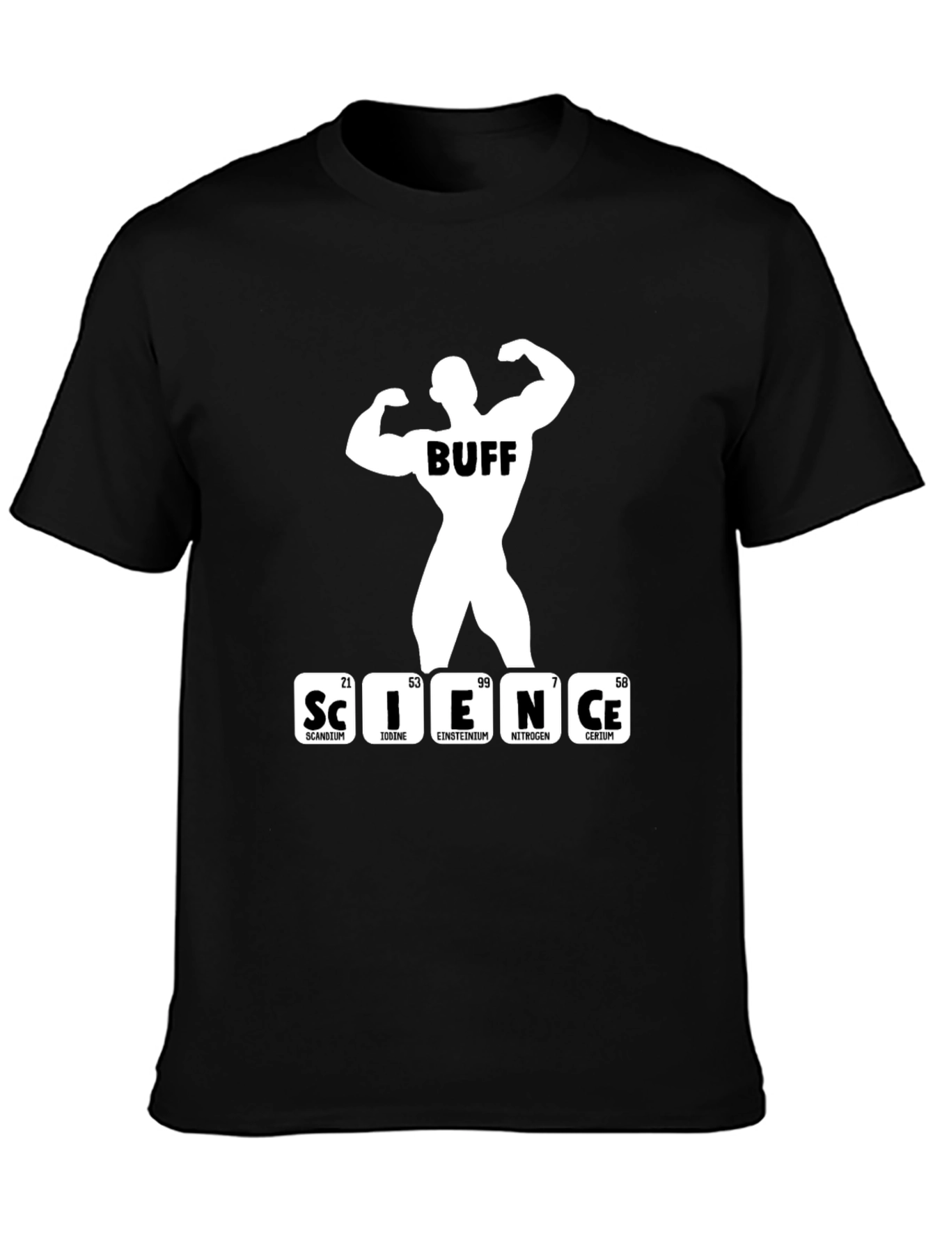 Science Buff T-Shirt - Black Funny Gym Shirt