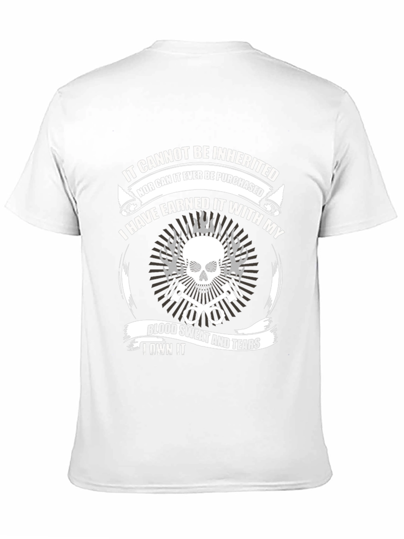 Earned It Skull & Pistons Graphic T-Shirt