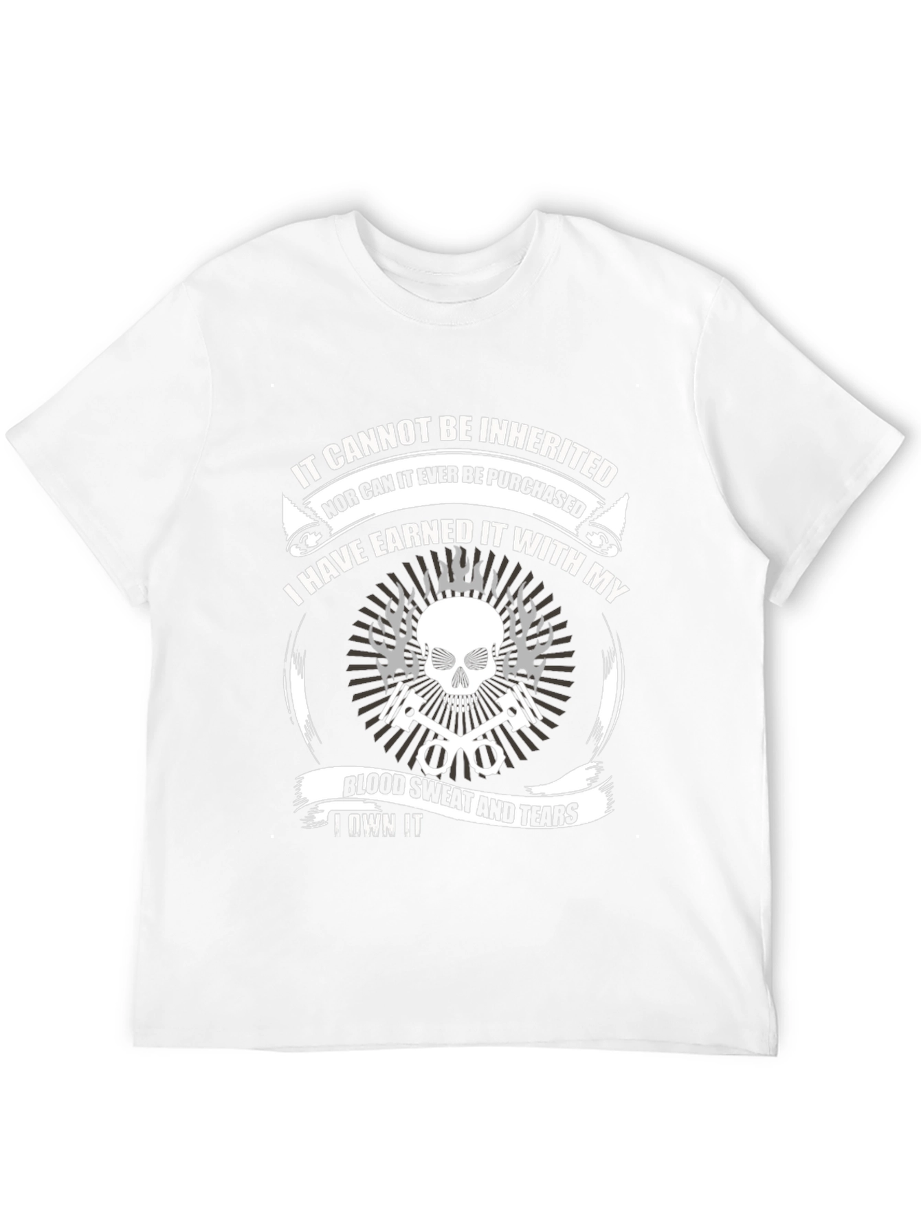 Earned It Skull & Pistons Graphic T-Shirt