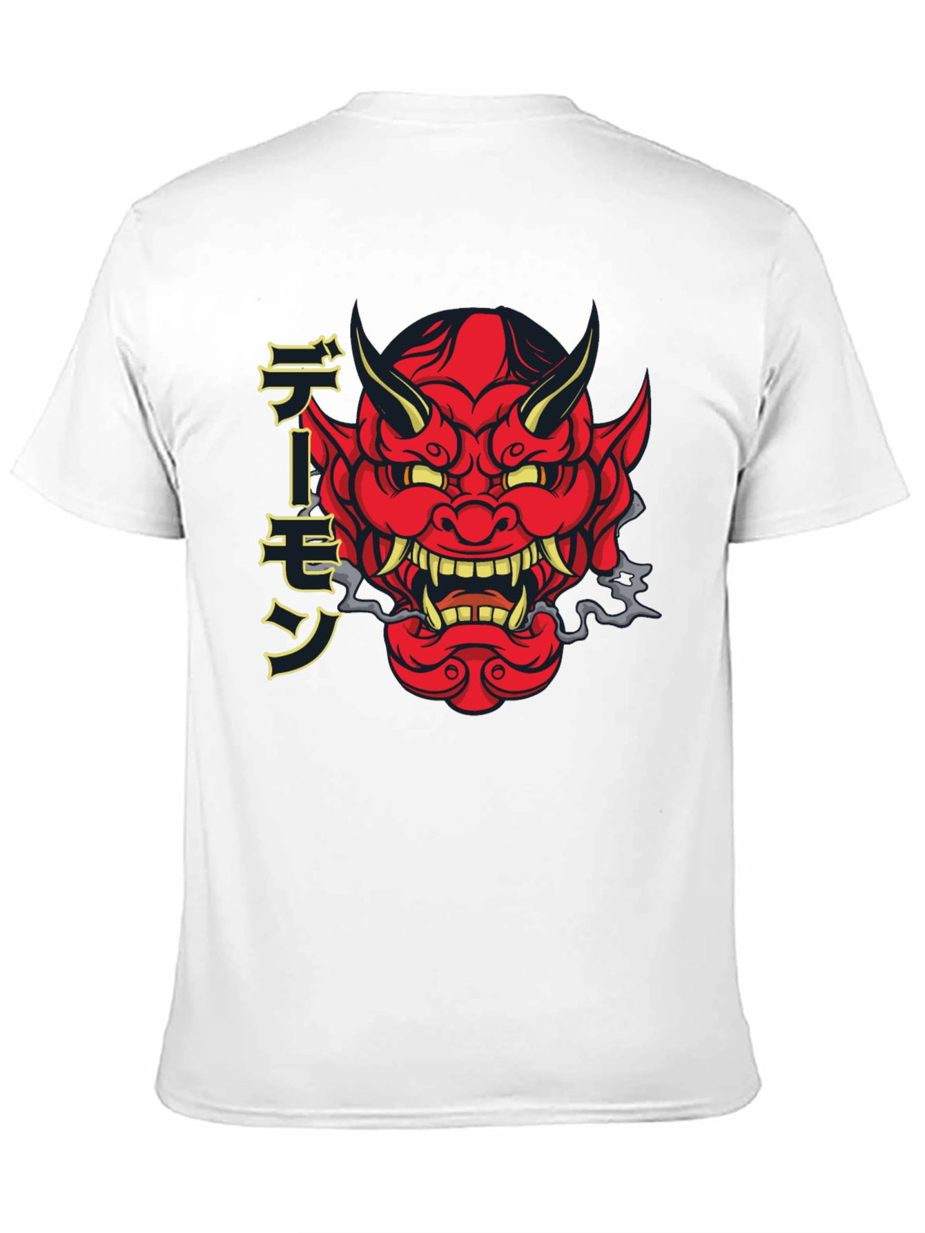 Japanese Oni Demon Graphic Black T-Shirt