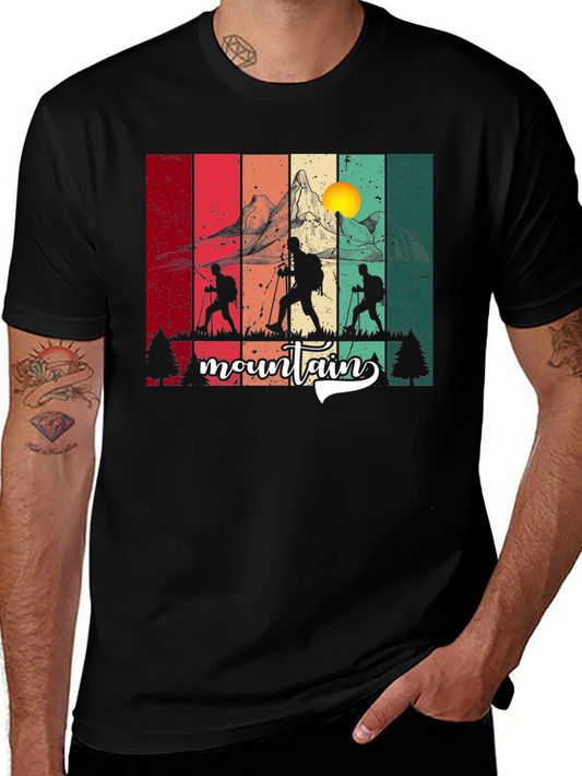 Mountain Hiker Graphic T-Shirt - Nature Lover Tee