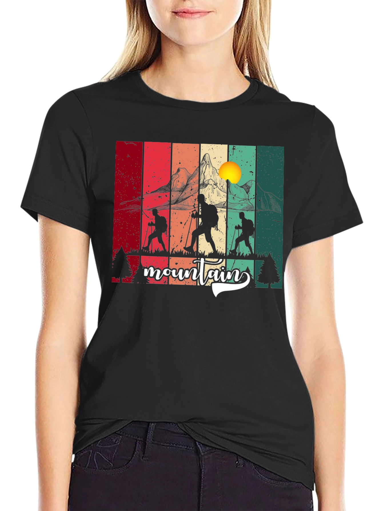 Mountain Hiker Graphic T-Shirt - Nature Lover Tee