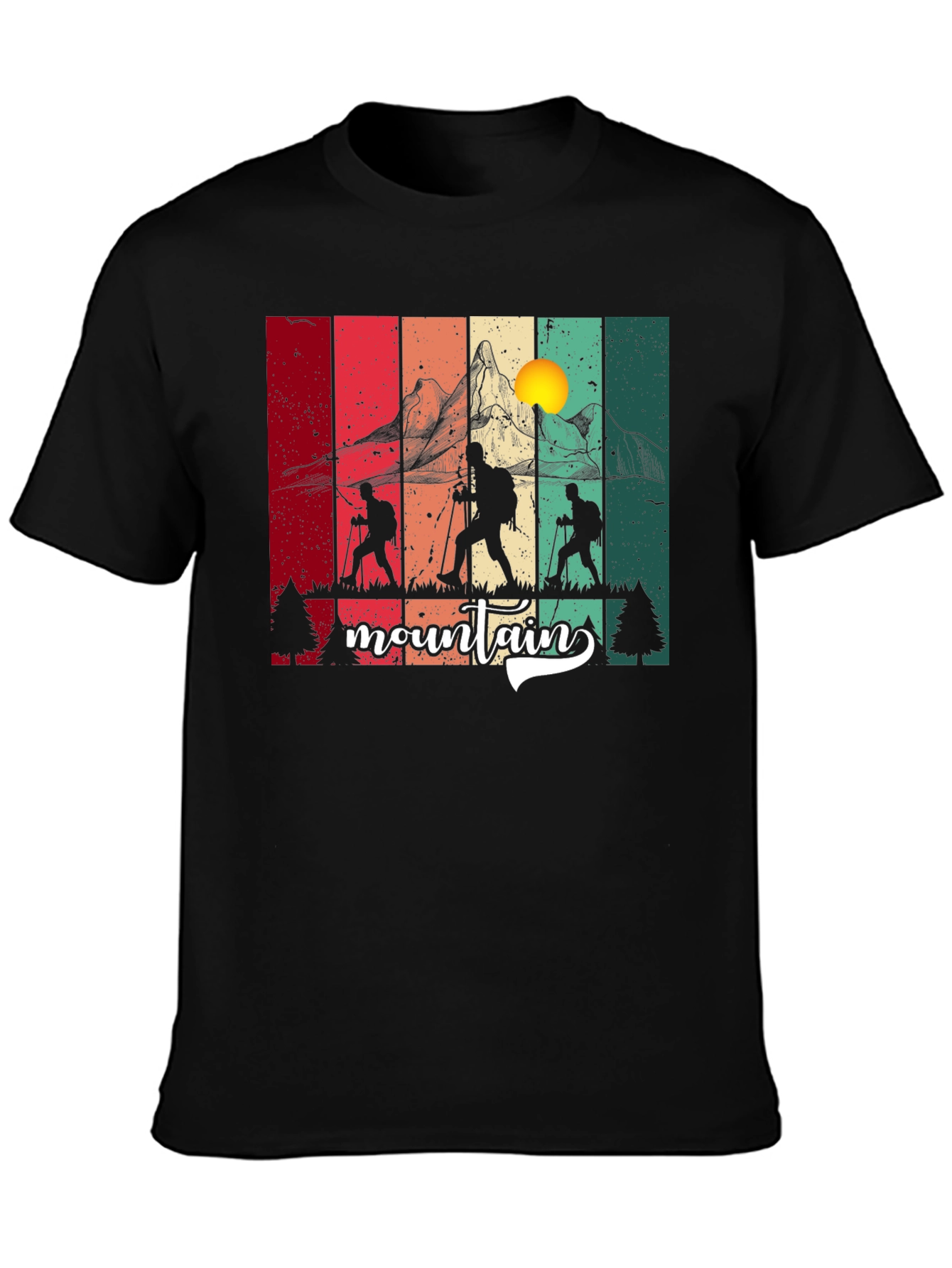 Mountain Hiker Graphic T-Shirt - Nature Lover Tee