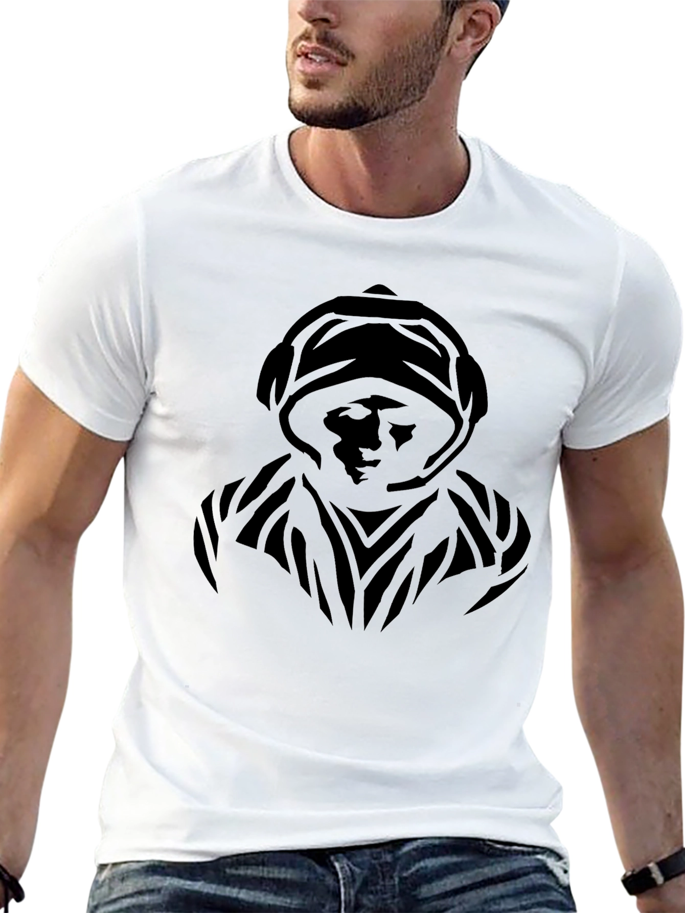 Mystic Silhouette Mens Black T-Shirt