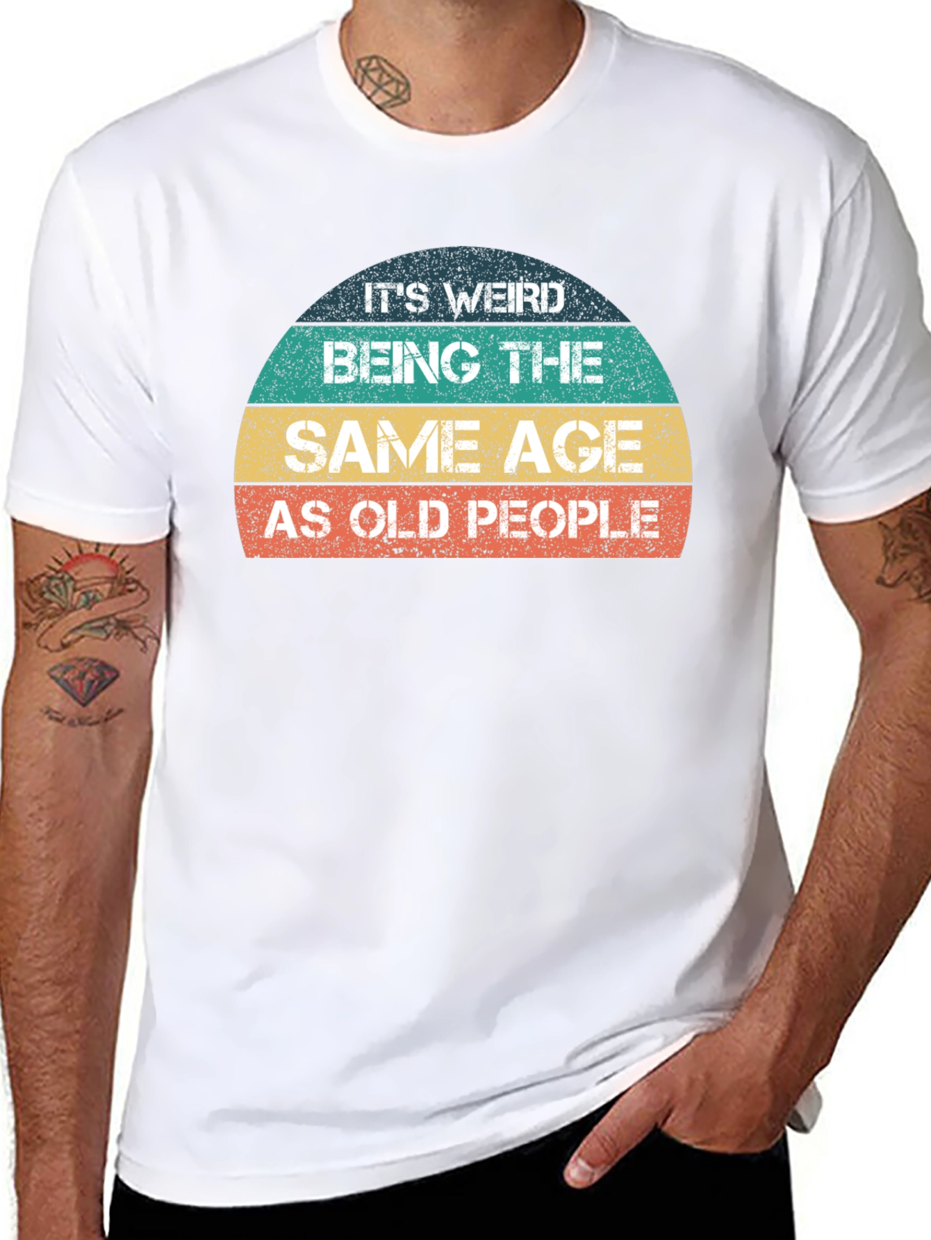 Funny Same Age As Old People Graphic T-Shirt