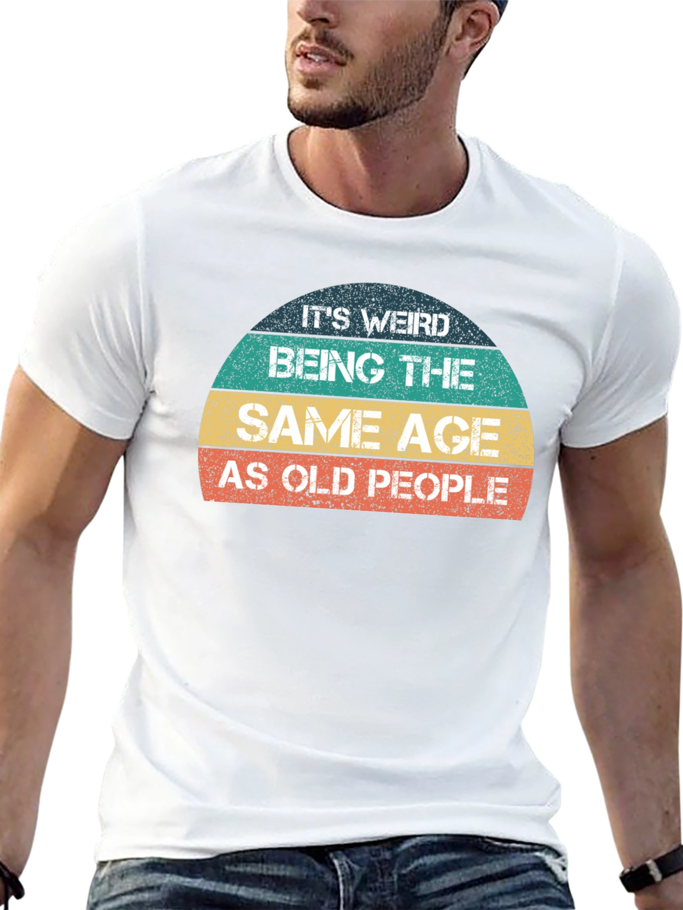 Funny Same Age As Old People Graphic T-Shirt