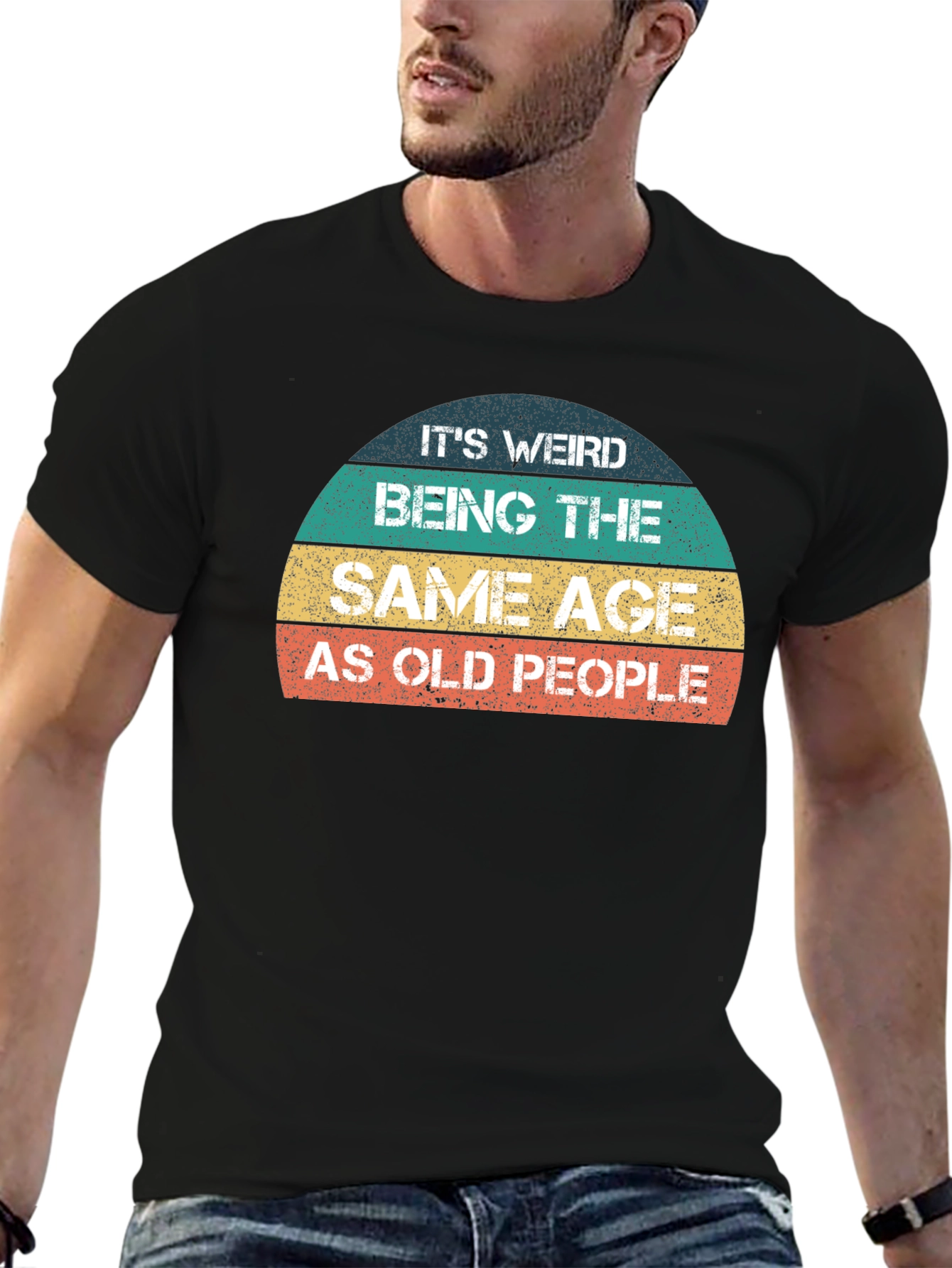 Funny Same Age As Old People Graphic T-Shirt