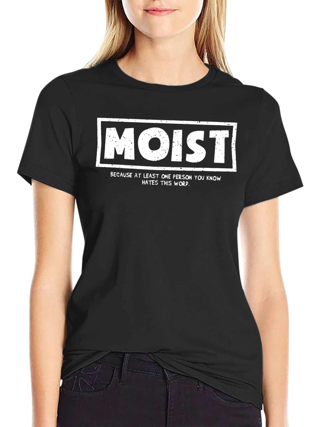 Humorous Moist Graphic T-Shirt