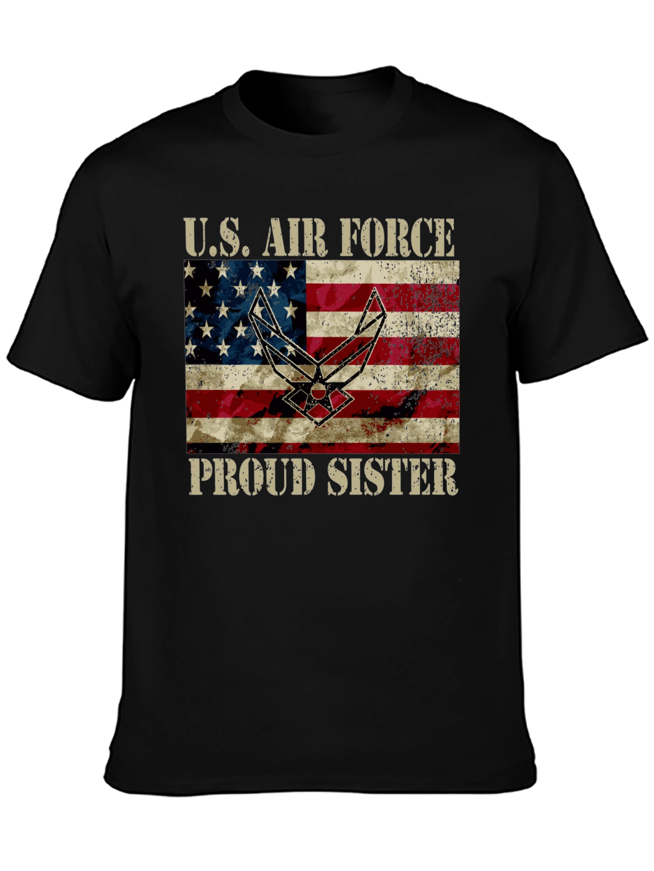 US Air Force Proud Sister Graphic Tee